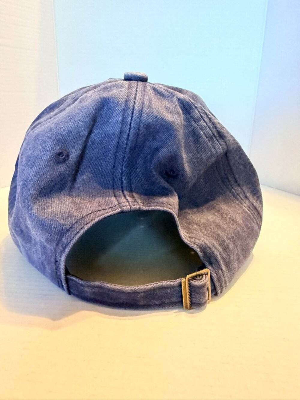 “SALTY” Navy Blue Distressed/Acid Washed Baseball Hat (BRAND-NEW & CUTE!) - Picture 6 of 8